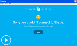 fix skype connecting